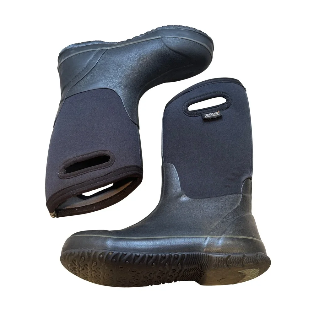 Bogs Classic High Youth Size 5 Black Waterproof Insulated Rain Snow Boots Unisex
